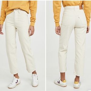 Levi's Ribcage Straight Ankle Pants in corduroy
